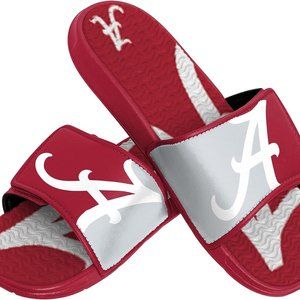 Foco Men's Alabama Crimson Tide Team Logo Athletic Gel Sandal Slides Small 7-8